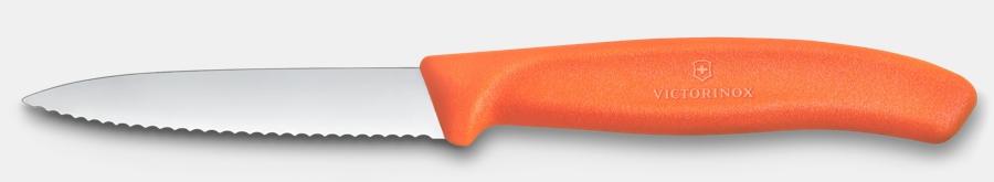 Victorinox Swiss Classic Paring Knife - 8cm Serrated, Orange (V6.7639.C1) (RNS46228)