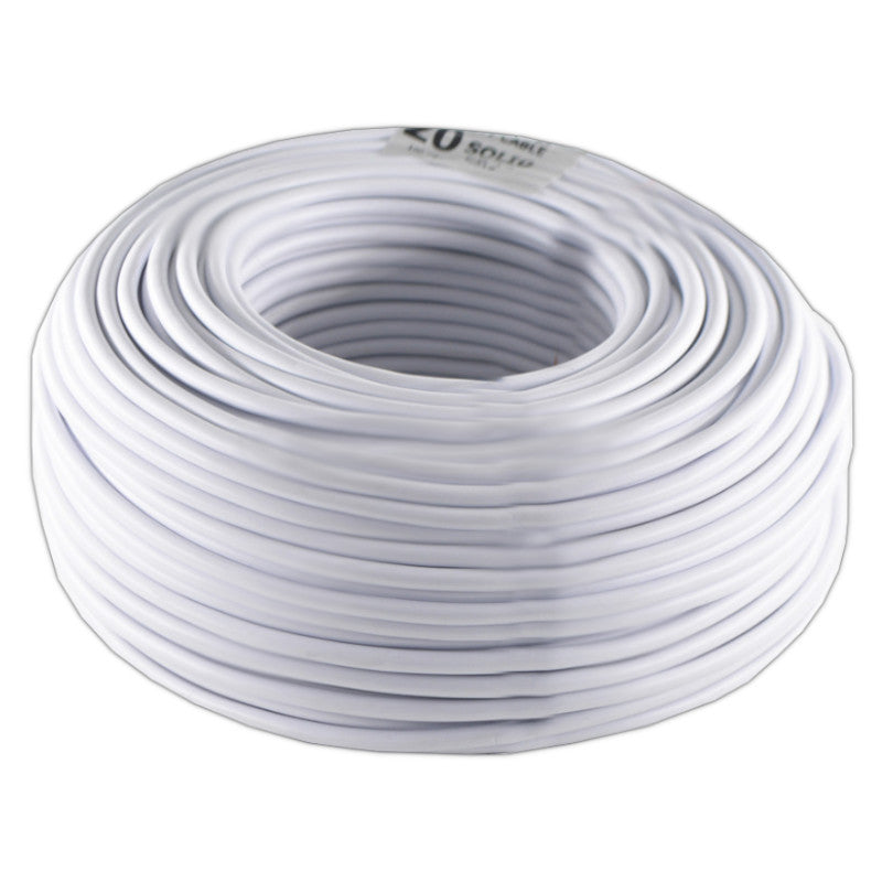 20 Core Solid Cable White