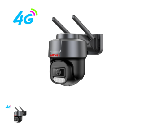 HiVideo 4MP Smart Dual Light Fixed-focal PT 4G Camera