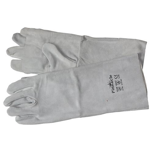 Pinnacle Chrome Leather Double Palm Glove Elbow Length 8" (13-100110)