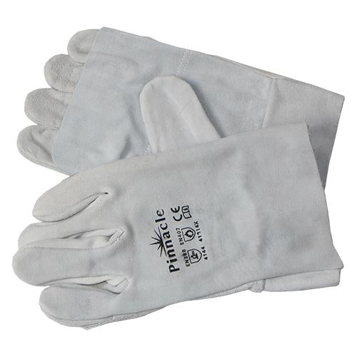 Pinnacle Chrome Leather Double Palm Glove Wrist Length 2.5" (13-100111)