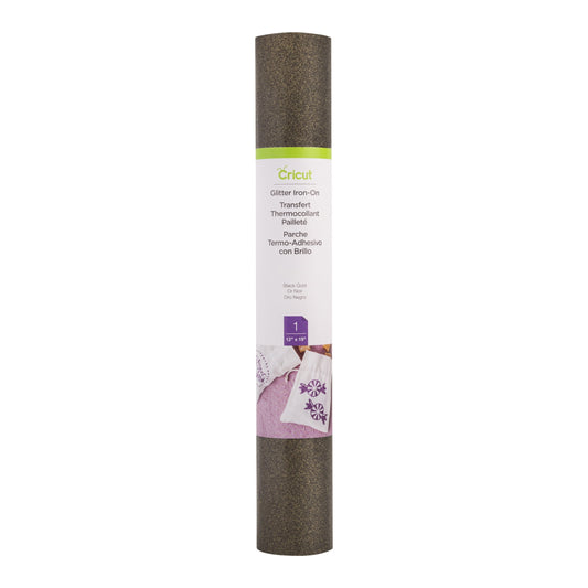 2003244 - Cricut Glitter Iron-On 30x48cm (Black Gold)