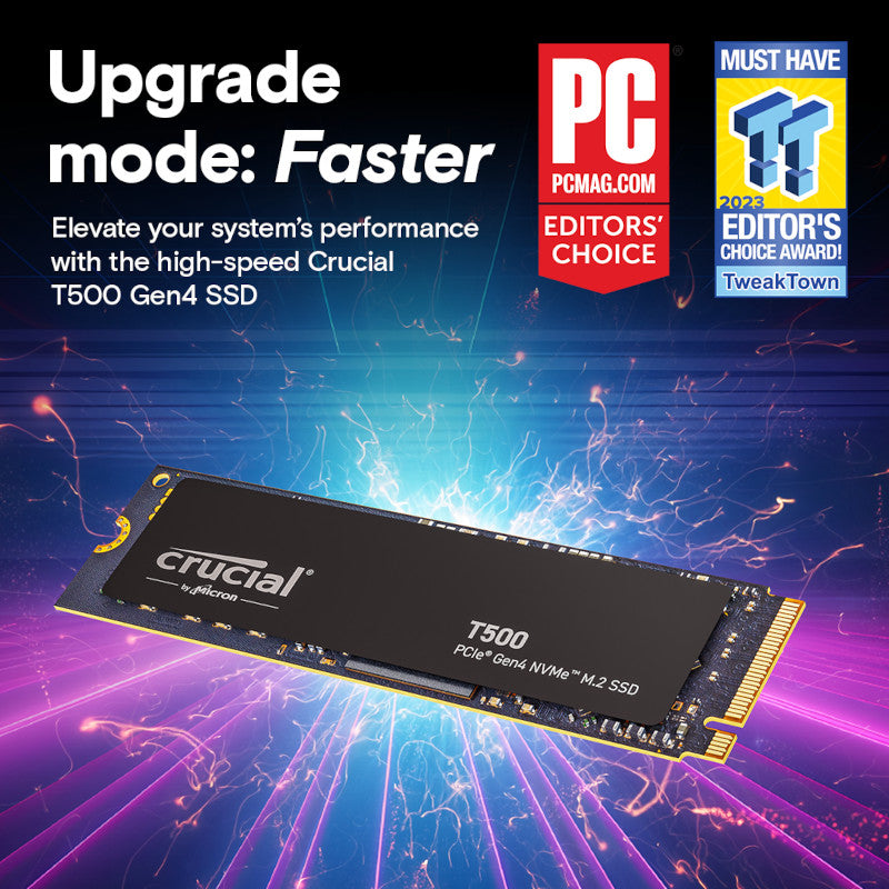 Crucial T500 1TB M.2 NVMe Gen4 NAND SSD - Guards On Duty Shop & Security Guards