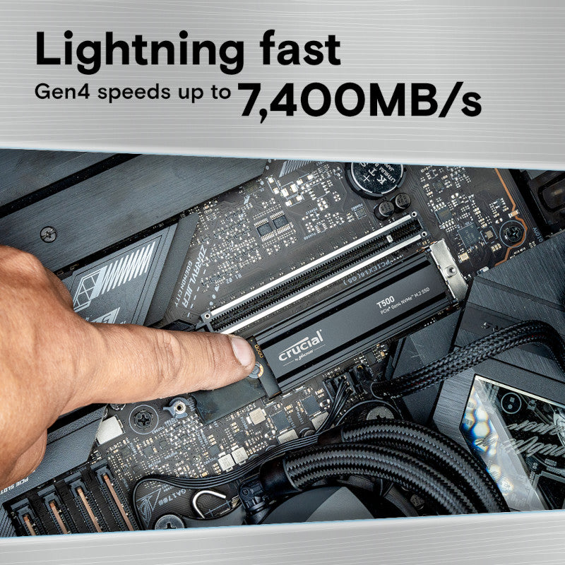 Crucial T500 1TB M.2 NVMe Gen4 with Heatsink NAND SSD - Guards On Duty Shop & Security Guards