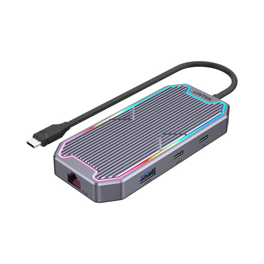 Unitek D1029a Uhub S7+ 7-in-1 Usb Type-c Port Replicator with 10gbps Data, Hdmi and Pd 100w — Unitek | Guards on Duty Shop