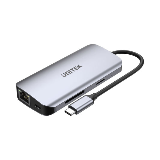 Unitek Usb-c 8in1 Hub Space Gry(d1122a01) — Unitek | Guards on Duty Shop