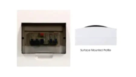 Distribution Board Surface 8mod PVC Populated