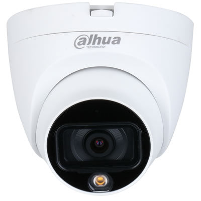 Dahua 2MP Eyeball Analog Camera 20m IR 2.8mm Full-Colour Built-in Mic (DH-HAC-HDW1209TLQP-A-LED) - Guards On Duty Shop & Security Guards