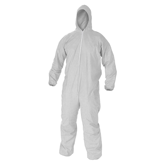 Pinnacle Disposable Coverall White 40GSM (Pack of 10) (Pack of 10)