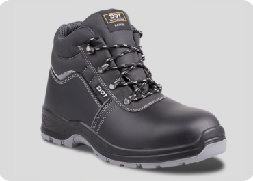 DOT Radebe Heat Resistant Safety Boots Sizes 3-13 - Black
