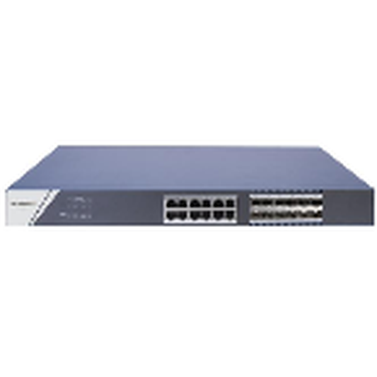 Hikvision 24-port unmanaged switch, 12x Gbe ports, 12x Gb SFP ports