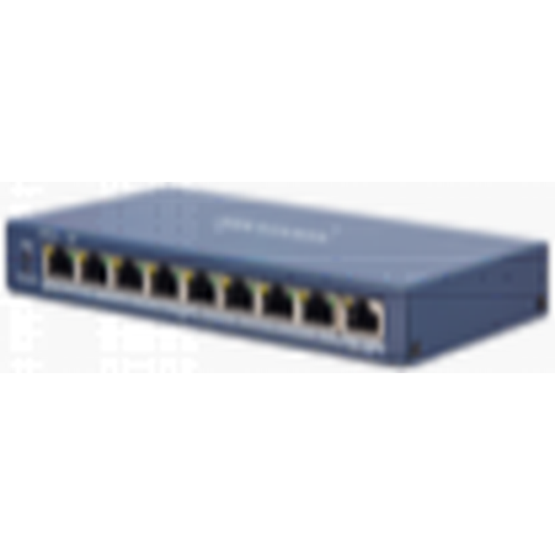 8 port Smart POE switch 110w POE budget  Hikvision topology management  1 10/100 RJ45 uplink