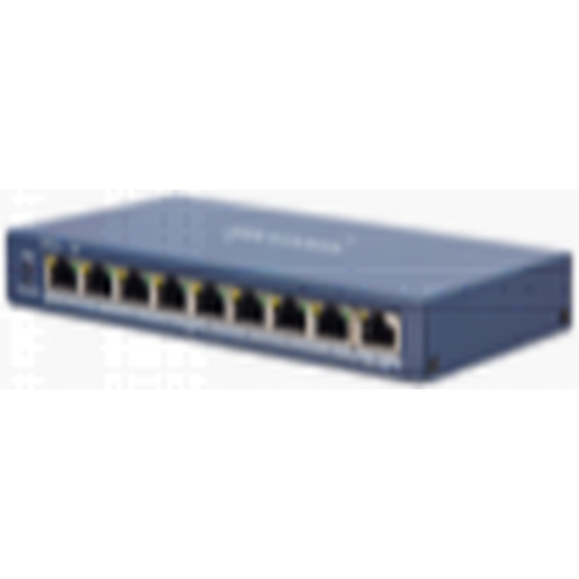 8 port Smart POE switch 110w POE budget  Hikvision topology management  1 10/100 RJ45 uplink