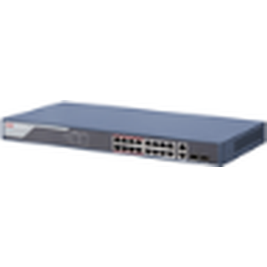 24 port Smart POE switch 370w POE budget  Hikvision topology management  2 combo Gigabit/SFP ports