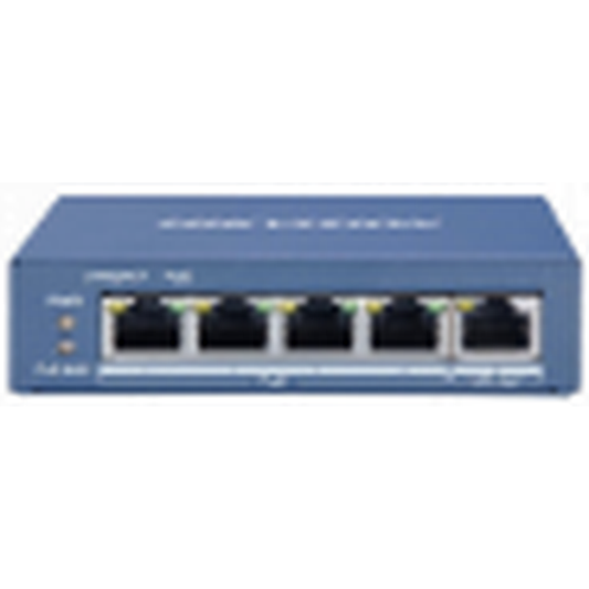4 port unmanaged gigabit POE switch 60w POE budget. 1 gigabit RJ45 uplink port