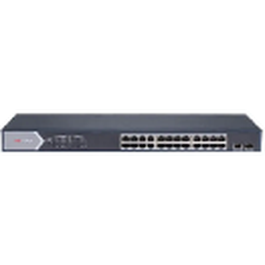 Hikvision 24-port smart gigabit POE switch 370w POE budget  Hikvision topology management 1 combo Gigabit/SFP ports
