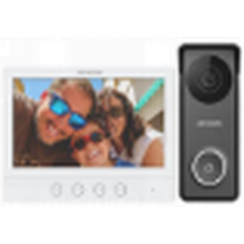 Hikvision 4-wire HD analog intercom kit 720p HD video 3m IR 7" indoor station 12VDC
