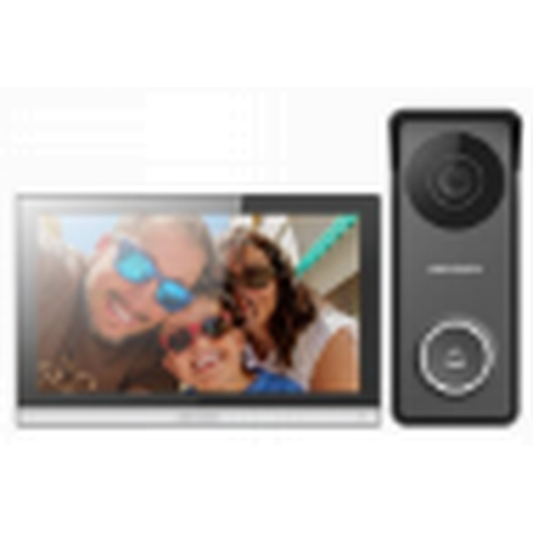 Hikvision 4-wire Hybrid HD analog intercom kit 720p HD video 3m IR 7" indoor station HikConnect support 12VDC