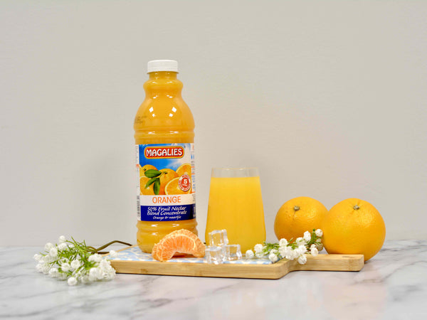 6 x MAGALIES 1 liter Orange 50% Concentrate (Sold 6x 1L Per Case) - Magalies Nectar Juice