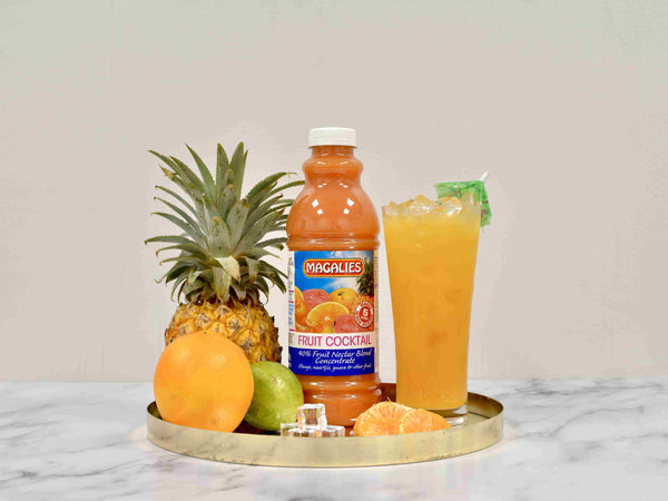 6 x MAGALIES 1 liter Fruit Cocktail 40% Concentrate (Sold 6x 1L Per Case) Magalies Nectar Juice