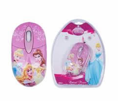 Disney Pink Princess Classic Optical Usb Mouse