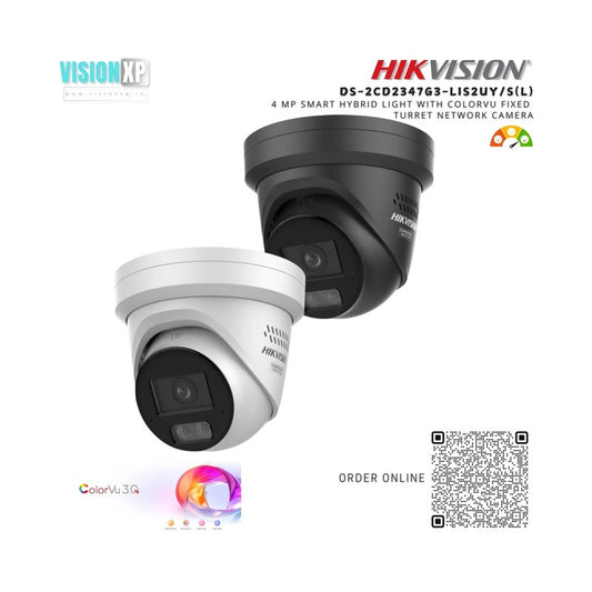 Hikvision 4.0MP Smart Hybrid Light with Colorvu & MIC IP Bullet Camera — Hikvision | Guards on Duty Shop
