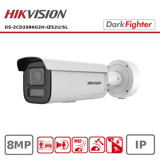 Hikvision 8MP Darkfighter Motorized VF IP Bullet Camera — Hikvision | Guards on Duty Shop