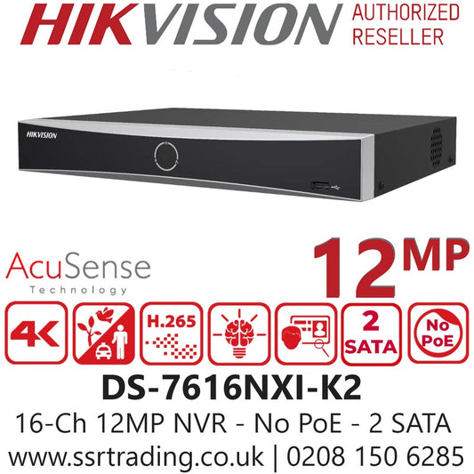 Hikvision 4K 16CH Acusense NVR with POE — Hikvision | Guards on Duty Shop