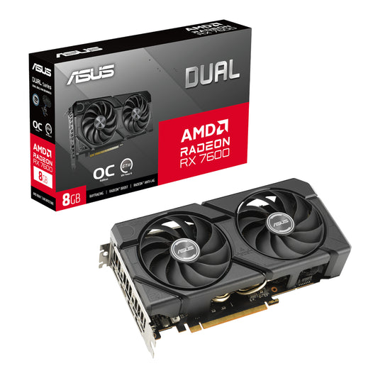 ASUS Dual Radeon RX 7600 EVO OC Edition 8GB GDDR6 Graphics Card - Guards On Duty Shop & Security Guards