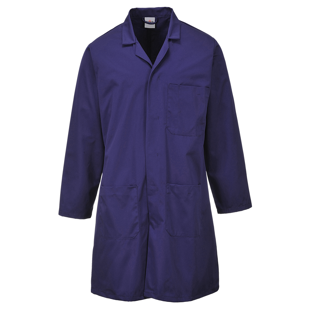 Pinnacle Navy Dust Coat Long Sleeve (S – 4XL) (Pack of 2)
