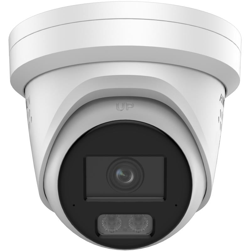 Hikvision ColorVu 4MP dome, 30m hybrid-light, 130dB WDR, strobe-light & siren, array microphone, 12VDCPOE
