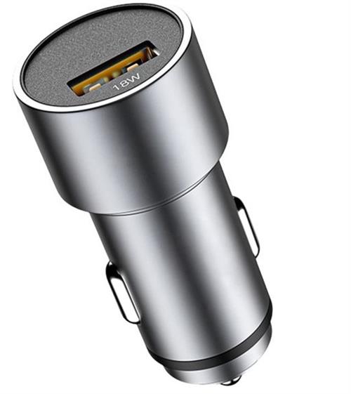 Ezra Qc3.0 Quick Charge 1 Port Usb Car Charger Silver