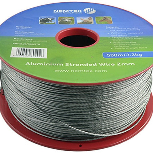 Wire - Aluminium Stranded 2mm 500m 4.2Kg - Nemtek | Guards on Duty Shop South Africa