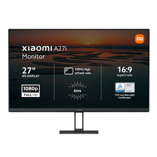 Xiaomi A27i 27" Full HD 1080p IPS Monitor (100Hz, 6ms, and VESA Mount) - Guards On Duty Shop & Security Guards
