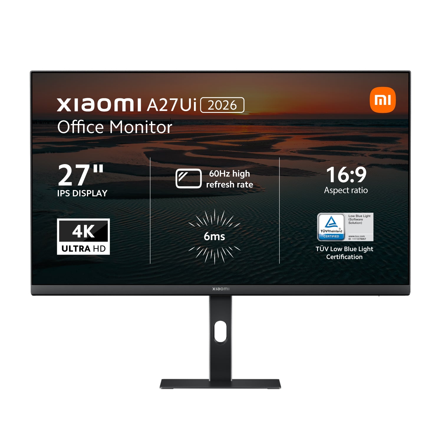 Xiaomi A27Ui 27" 60Hz 4K IPS Office Monitor - Guards On Duty Shop & Security Guards