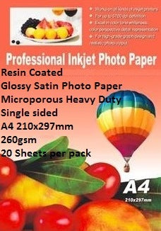 Ebox Resin Coated Glossy Satin Photo Paper