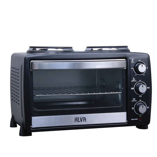 Alva Mini Kitchen - 20L Electric Oven With 2 Plate Stove