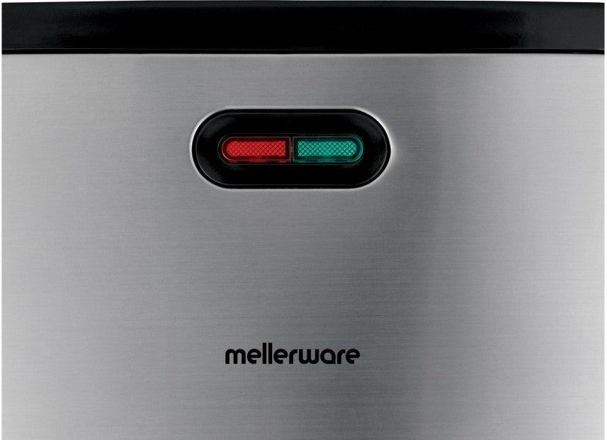 Mellerware 800W 2 Slice Non-Stick Black Sandwich Maker