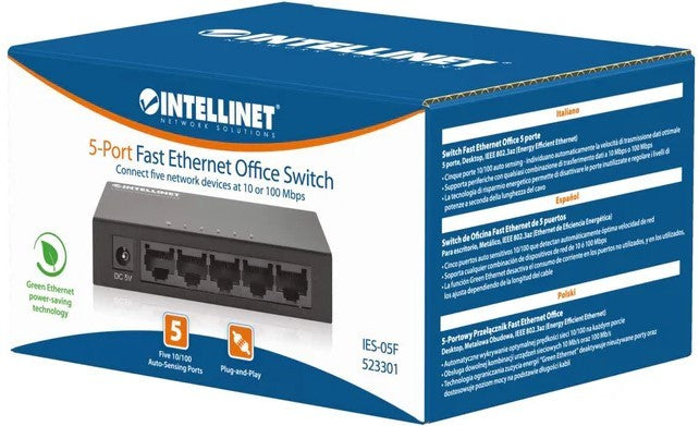 Intellinet 5 Port Fast Ethernet Office Switch