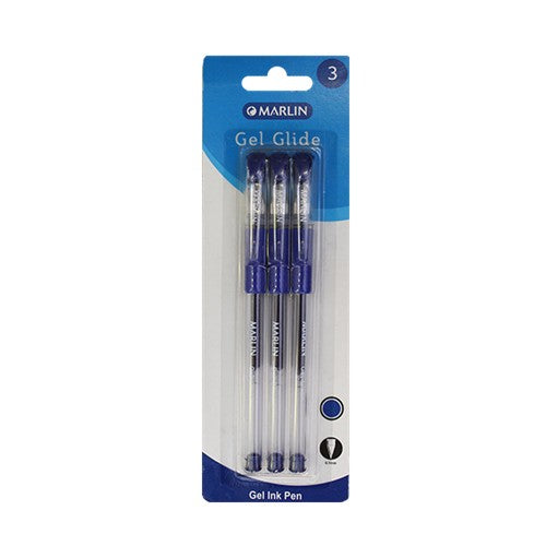 Marlin Gel Glide Gel Ink Pens Blue