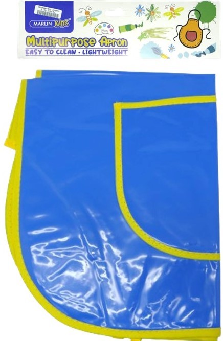 Marlin Multi Purpose Kids Plastic Aprons Blue