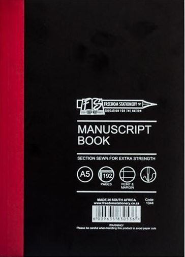 Freedom A5 Manuscript Book 2 Quire 192 Pages