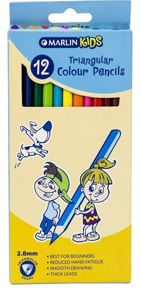 Marlin Kids Colour Pencils Long Triangular