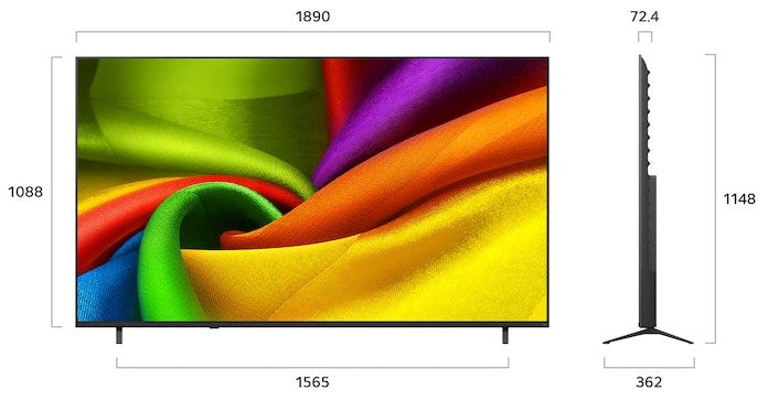 LG 85 Inch NU850B6LA NANO 4K UHD Smart TV