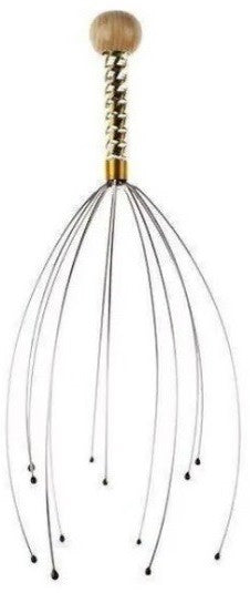 Casey Gold 12 Fingers Head And Scalp Hand Held Manual Massager