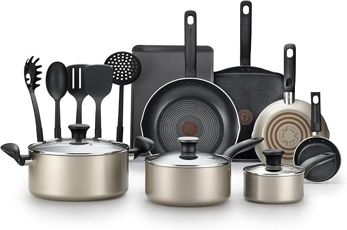 Tefal Culinaire 16Piece Nonstick Champagne Cookware Set