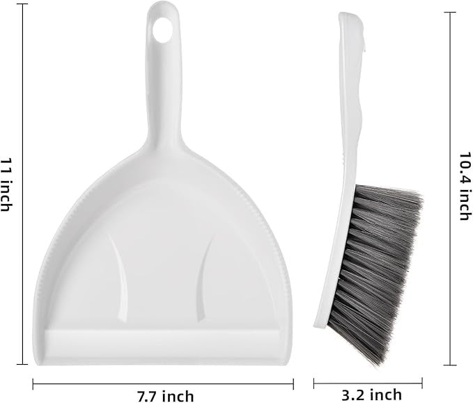 Casey Handheld Dust Pan And Brush Set White