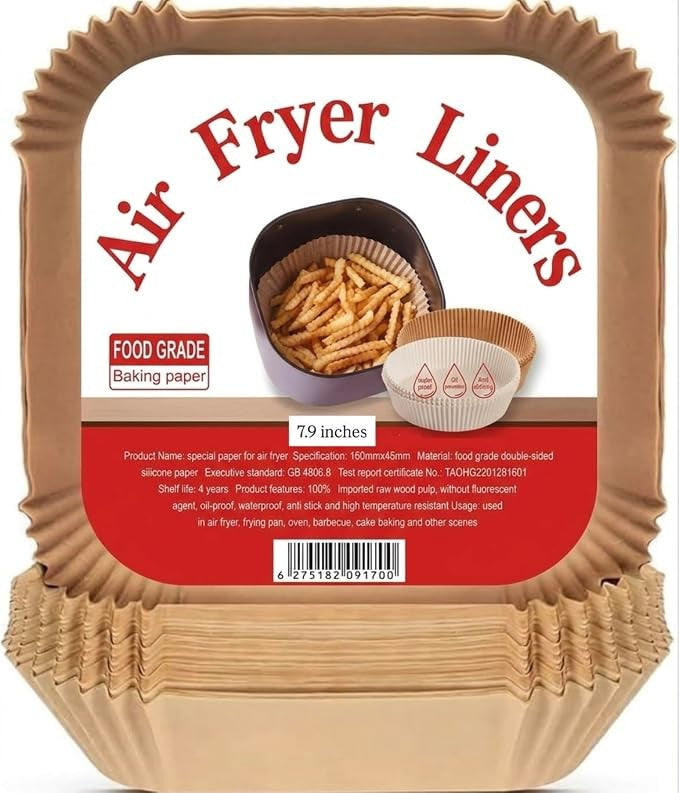 Casey 50 Pack Air Fryer Liners Brown