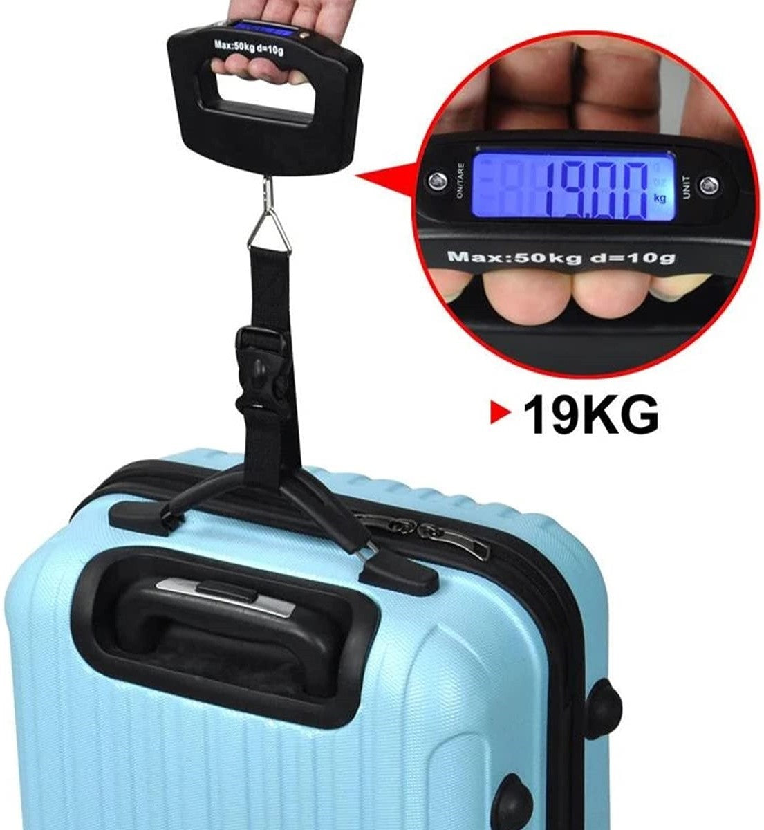 Casey Electronic Luggage Top Display Scale