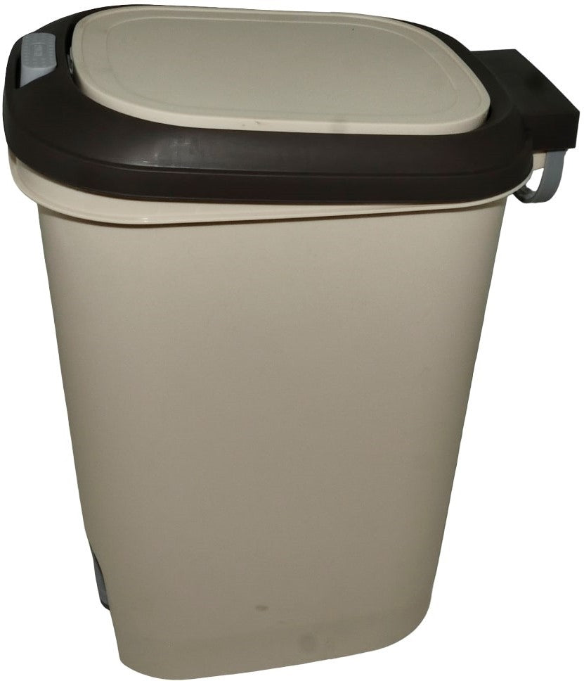Casey 15 Litre Step On Pedal Waste Bin Beige And Brown